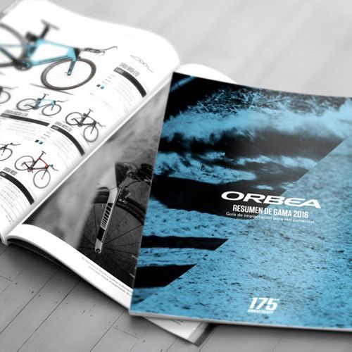 Impresión offset de un catálogo de producto – Ciclismo Orbea
